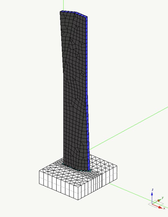 Modello FEM tridimensionale del Totem